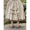 skirt FRAMBOISE Striped linen Les Ours - 7