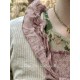 tunic CASSIS Vintage pink liberty cotton and striped linen Les Ours - 13