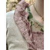 tunic CASSIS Vintage pink liberty cotton and striped linen Les Ours - 13