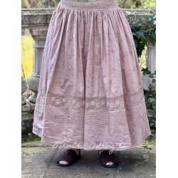skirt AMANDE Vintage pink liberty cotton