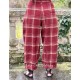 pantalon 11407 BOTVI laine à Carreaux rouges Ewa i Walla - 4