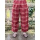pantalon 11407 BOTVI laine à Carreaux rouges Ewa i Walla - 1