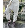 pantalon sarouel 11409 MAJVI lin Bone white Ewa i Walla - 8