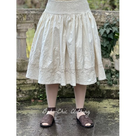 skirt 22210 JACKIE Cream greig cotton Ewa i Walla - 1