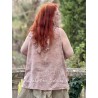 top TAMARIN Vintage pink liberty cotton voile Les Ours - 3