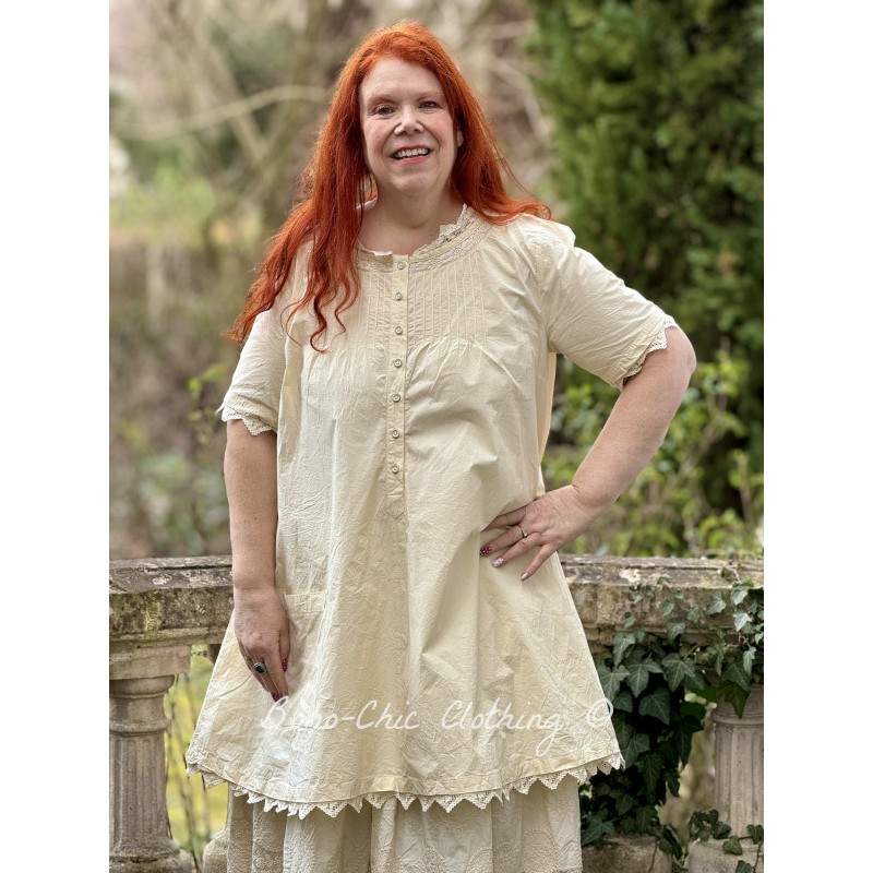 tunic 44952 AUGUSTA Vanilla cotton - Boho-Chic Clothing