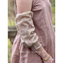 cuffs BLANDINE Pink beige liberty cotton voile