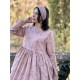 dress AMIA Vintage pink liberty waffle cotton Les Ours - 2