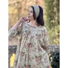 dress tunic LIME Almond floral cotton voile Les Ours - 9
