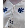 blouse 44956 GUNBORG Blue flower cotton Ewa i Walla - 20