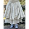 skirt 22218 KIORA Soft mint striped cotton voile Ewa i Walla - 1