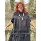 blouse 44782 Vintage black organdie Size XL Ewa i Walla - 8