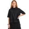 blouse 44782 Vintage black organdie Size XL Ewa i Walla - 14