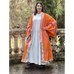kimono Dharma Dragon in Marmalade Magnolia Pearl - 1