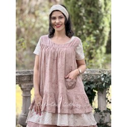 tunic TEVA Vintage pink liberty cotton voile Les Ours - 1