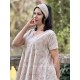 dress tunic GENET Pink beige liberty cotton Les Ours - 2