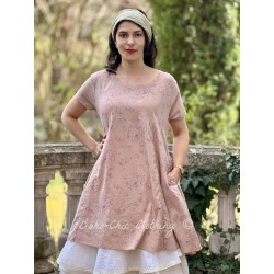 dress tunic GENET Vintage pink liberty cotton Les Ours - 1