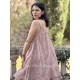 short dress LEA Vintage pink liberty cotton voile Les Ours - 3