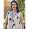 top 33363 RANDI Blue flower cotton Ewa i Walla - 3