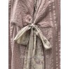 dress / wrap jacket LOUISE Vintage pink waffle cotton Les Ours - 1