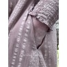 dress / wrap jacket LOUISE Vintage pink waffle cotton Les Ours - 1