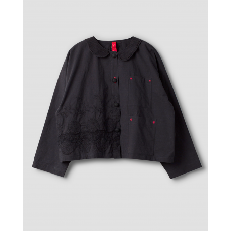 jacket 66751 ELERI Black greig cotton Ewa i Walla - 1