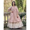 dress tunic LIME Vintage pink liberty cotton Les Ours - 10
