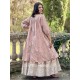dress tunic LIME Vintage pink liberty cotton Les Ours - 14
