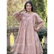 dress tunic LIME Vintage pink liberty cotton Les Ours - 11