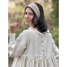 dress SAMAYA Ecru woven cotton Les Ours - 33