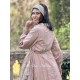 dress / wrap jacket LOUISE Vintage pink waffle cotton Les Ours - 1