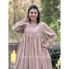 dress SAMAYA Vintage pink waffle cotton Les Ours - 9