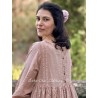 dress SAMAYA Vintage pink waffle cotton Les Ours - 11