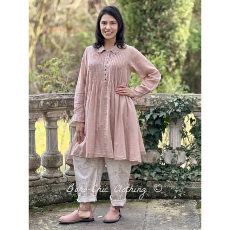 tunique JUJUBE voile de coton Vieux rose Les Ours - 1