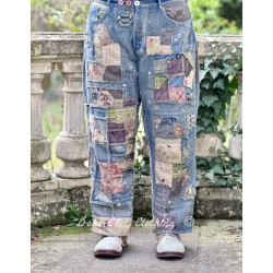 jean's Patchwork Crossroads in Washed Indigo Magnolia Pearl - 1