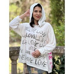T-shirt Love Amor Viggo Hoodie in True Magnolia Pearl - 1