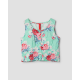 top 33370 LIVIA coton Fleurs turquoise Ewa i Walla - 19