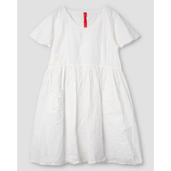dress 55839 VEGA White cotton