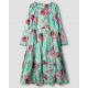 dress 55848 EIVOR Turquoise flower cotton Ewa i Walla - 15