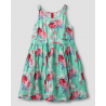 dress 55849 BARBRO Turquoise flower cotton Ewa i Walla - 16