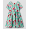 dress 55859 ALISON Turquoise flower cotton Ewa i Walla - 17