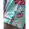 tunic 44953 AGDA Turquoise flower cotton Ewa i Walla - 18