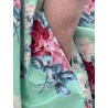 robe 55859 ALISON coton Fleurs turquoise Ewa i Walla - 18