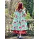 dress 55859 ALISON Turquoise flower cotton Ewa i Walla - 14