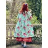 dress 55859 ALISON Turquoise flower cotton Ewa i Walla - 14