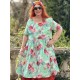 robe 55859 ALISON coton Fleurs turquoise Ewa i Walla - 9