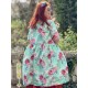 dress 55859 ALISON Turquoise flower cotton Ewa i Walla - 15