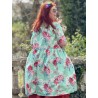 robe 55859 ALISON coton Fleurs turquoise Ewa i Walla - 15