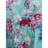 dress 55859 ALISON Turquoise flower cotton Ewa i Walla - 19