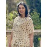 blouse 44968 SAGA Flower print cotton voile Ewa i Walla - 24